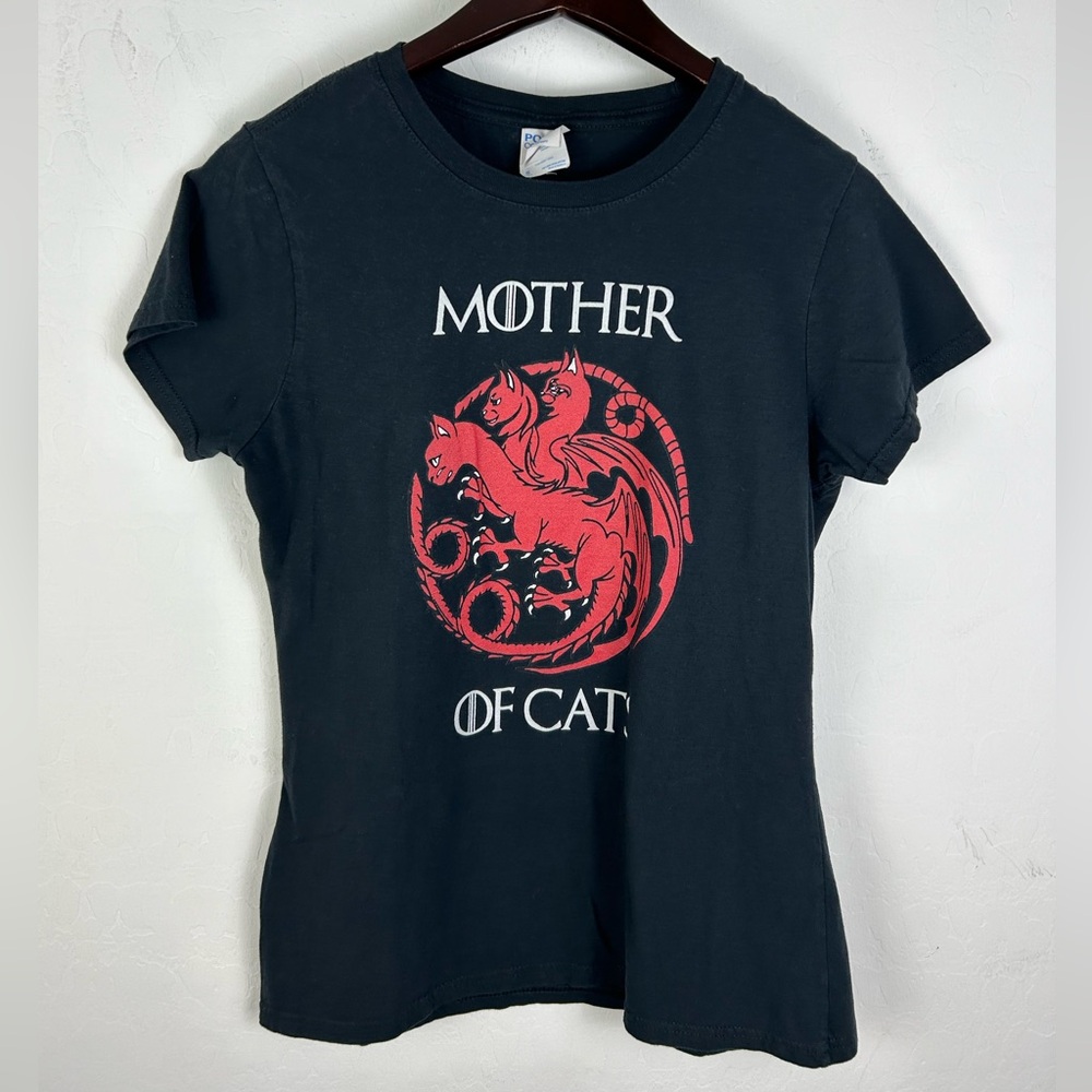 Game of Thrones Mother of Cats T-Shirt Small Khaleesi Dragons Queen Vibes